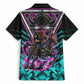 Buffalo Soldiers 9th Cavalry Regiment Hawaiian Shirt Cyberpunk Synthwave Neon Futuristic Graphic Art