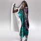 Buffalo Soldiers 9th Cavalry Regiment Hooded Blanket Cyberpunk Synthwave Neon Futuristic Graphic Art