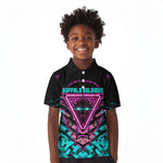 Buffalo Soldiers 9th Cavalry Regiment Kid Polo Shirt Cyberpunk Synthwave Neon Futuristic Graphic Art