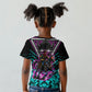 Buffalo Soldiers 9th Cavalry Regiment Kid T shirt Cyberpunk Synthwave Neon Futuristic Graphic Art