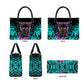 Buffalo Soldiers 9th Cavalry Regiment Leather Bag Cyberpunk Synthwave Neon Futuristic Graphic Art