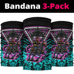 Buffalo Soldiers 9th Cavalry Regiment Neck Gaiter Cyberpunk Synthwave Neon Futuristic Graphic Art