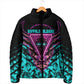 Buffalo Soldiers 9th Cavalry Regiment Padded Jacket Cyberpunk Synthwave Neon Futuristic Graphic Art