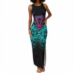 Buffalo Soldiers 9th Cavalry Regiment Tank Maxi Dress Cyberpunk Synthwave Neon Futuristic Graphic Art