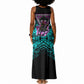 Buffalo Soldiers 9th Cavalry Regiment Tank Maxi Dress Cyberpunk Synthwave Neon Futuristic Graphic Art