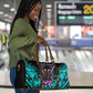 Buffalo Soldiers 9th Cavalry Regiment Travel Bag Cyberpunk Synthwave Neon Futuristic Graphic Art