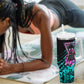 Buffalo Soldiers 9th Cavalry Regiment Tumbler With Handle Cyberpunk Synthwave Neon Futuristic Graphic Art