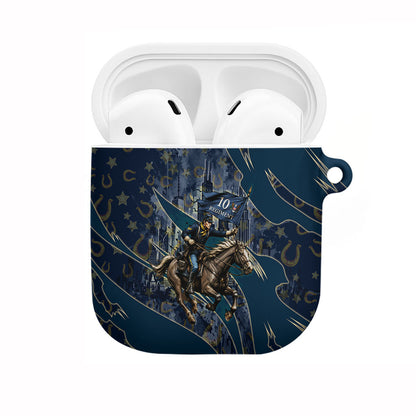 Buffalo Soldiers 10th Cavalry Regiment Ride Or Die AirPods Case Patriotic Military Heritage Distressed City Skyline Graphic Art