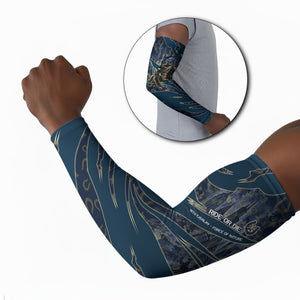 Buffalo Soldiers 10th Cavalry Regiment Ride Or Die Arm Sleeves Patriotic Military Heritage Distressed City Skyline Graphic Art