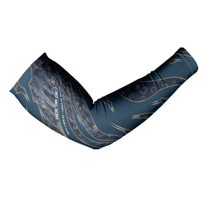 Buffalo Soldiers 10th Cavalry Regiment Ride Or Die Arm Sleeves Patriotic Military Heritage Distressed City Skyline Graphic Art