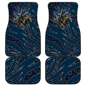 Buffalo Soldiers 10th Cavalry Regiment Ride Or Die Car Mats Patriotic Military Heritage Distressed City Skyline Graphic Art