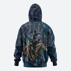 Buffalo Soldiers 10th Cavalry Regiment Ride Or Die Hoodie Patriotic Military Heritage Distressed City Skyline Graphic Art