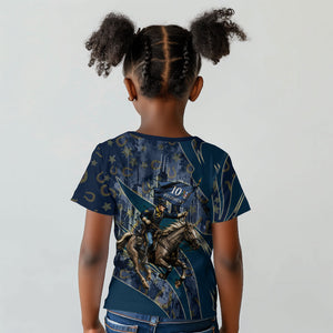 Buffalo Soldiers 10th Cavalry Regiment Ride Or Die Kid T shirt Patriotic Military Heritage Distressed City Skyline Graphic Art