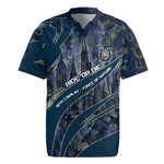 Buffalo Soldiers 10th Cavalry Regiment Ride Or Die Rugby Jersey Patriotic Military Heritage Distressed City Skyline Graphic Art