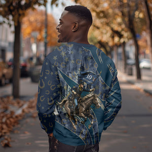 Buffalo Soldiers 10th Cavalry Regiment Ride Or Die Sweatshirt Patriotic Military Heritage Distressed City Skyline Graphic Art