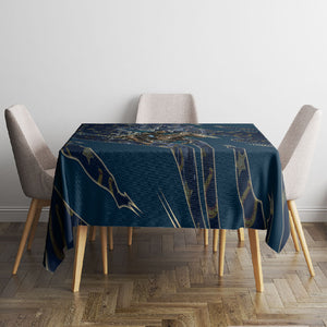 Buffalo Soldiers 10th Cavalry Regiment Ride Or Die Tablecloth Patriotic Military Heritage Distressed City Skyline Graphic Art