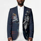 Buffalo Soldiers Fierce And Fearless Cavalry Blazer Half Face Soldier And Bison Halftone Graphic Art