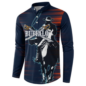 Buffalo Soldiers Fierce And Fearless Cavalry Button Sweatshirt Half Face Soldier And Bison Halftone Graphic Art