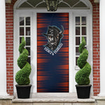 Buffalo Soldiers Fierce And Fearless Cavalry Door Cover Half Face Soldier And Bison Halftone Graphic Art