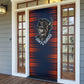 Buffalo Soldiers Fierce And Fearless Cavalry Door Cover Half Face Soldier And Bison Halftone Graphic Art