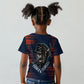 Buffalo Soldiers Fierce And Fearless Cavalry Kid T shirt Half Face Soldier And Bison Halftone Graphic Art