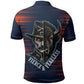 Buffalo Soldiers Fierce And Fearless Cavalry Polo Shirt Half Face Soldier And Bison Halftone Graphic Art