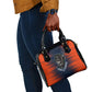 Buffalo Soldiers Fierce And Fearless Cavalry Shoulder Handbag Half Face Soldier And Bison Halftone Graphic Art
