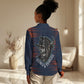 Buffalo Soldiers Fierce And Fearless Cavalry Women Casual Shirt Half Face Soldier And Bison Halftone Graphic Art