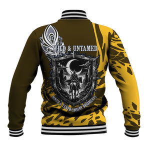 Buffalo Soldiers 9th And 10th Cavalry Regiments Baseball Jacket Wild And Untamed Vintage Western Horseshoe Graphic Art