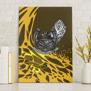 Buffalo Soldiers 9th And 10th Cavalry Regiments Canvas Wall Art Wild And Untamed Vintage Western Horseshoe Graphic Art