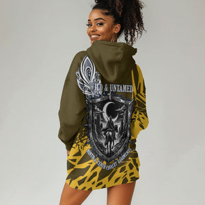 Buffalo Soldiers 9th And 10th Cavalry Regiments Hoodie Dress Wild And Untamed Vintage Western Horseshoe Graphic Art