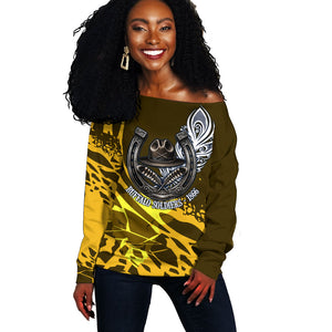 Buffalo Soldiers 9th And 10th Cavalry Regiments Off Shoulder Sweater Wild And Untamed Vintage Western Horseshoe Graphic Art