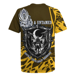Buffalo Soldiers 9th And 10th Cavalry Regiments Rugby Jersey Wild And Untamed Vintage Western Horseshoe Graphic Art