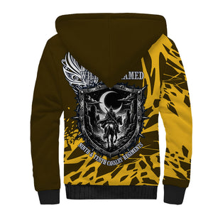 Buffalo Soldiers 9th And 10th Cavalry Regiments Sherpa Hoodie Wild And Untamed Vintage Western Horseshoe Graphic Art
