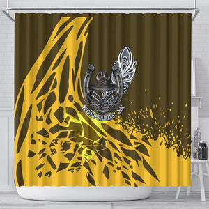 Buffalo Soldiers 9th And 10th Cavalry Regiments Shower Curtain Wild And Untamed Vintage Western Horseshoe Graphic Art