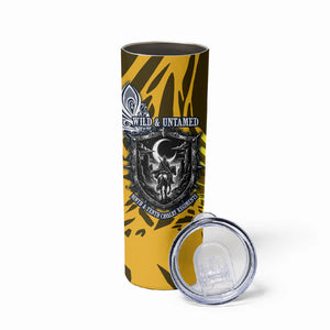 Buffalo Soldiers 9th And 10th Cavalry Regiments Skinny Tumbler Wild And Untamed Vintage Western Horseshoe Graphic Art