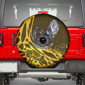 Buffalo Soldiers 9th And 10th Cavalry Regiments Spare Tire Cover Wild And Untamed Vintage Western Horseshoe Graphic Art