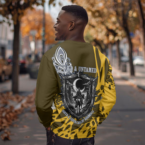 Buffalo Soldiers 9th And 10th Cavalry Regiments Sweatshirt Wild And Untamed Vintage Western Horseshoe Graphic Art