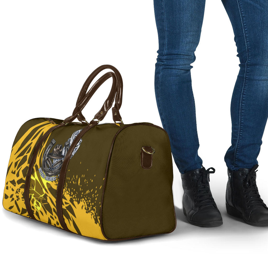 Buffalo Soldiers 9th And 10th Cavalry Regiments Travel Bag Wild And Untamed Vintage Western Horseshoe Graphic Art