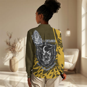 Buffalo Soldiers 9th And 10th Cavalry Regiments Women Casual Shirt Wild And Untamed Vintage Western Horseshoe Graphic Art