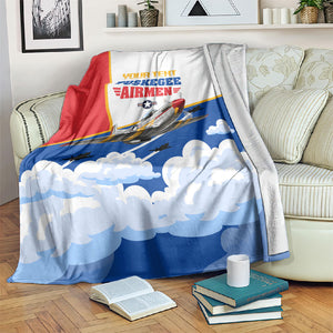 Personalized Tuskegee Airmen Blanket Expect To Win P-51 Mustang Patriotic Aviation Art