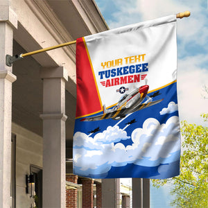 Personalized Tuskegee Airmen Garden Flag Expect To Win P-51 Mustang Patriotic Aviation Art