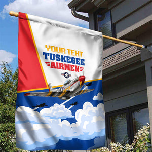 Personalized Tuskegee Airmen Garden Flag Expect To Win P-51 Mustang Patriotic Aviation Art