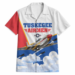 Personalized Tuskegee Airmen Hawaiian Shirt Expect To Win P-51 Mustang Patriotic Aviation Art