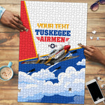 Personalized Tuskegee Airmen Puzzle Expect To Win P-51 Mustang Patriotic Aviation Art