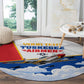 Personalized Tuskegee Airmen Round Carpet Expect To Win P-51 Mustang Patriotic Aviation Art