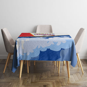 Personalized Tuskegee Airmen Tablecloth Expect To Win P-51 Mustang Patriotic Aviation Art