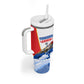Personalized Tuskegee Airmen Tumbler With Handle Expect To Win P-51 Mustang Patriotic Aviation Art