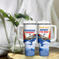 Personalized Tuskegee Airmen Tumbler With Handle Expect To Win P-51 Mustang Patriotic Aviation Art
