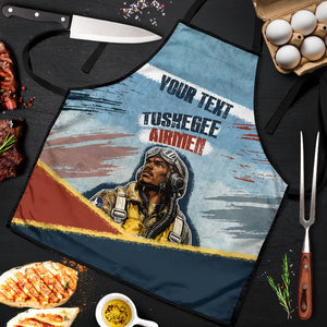 Personalized Tuskegee Airmen Apron Believe In Yourself Vintage WWII Military Aviation Art